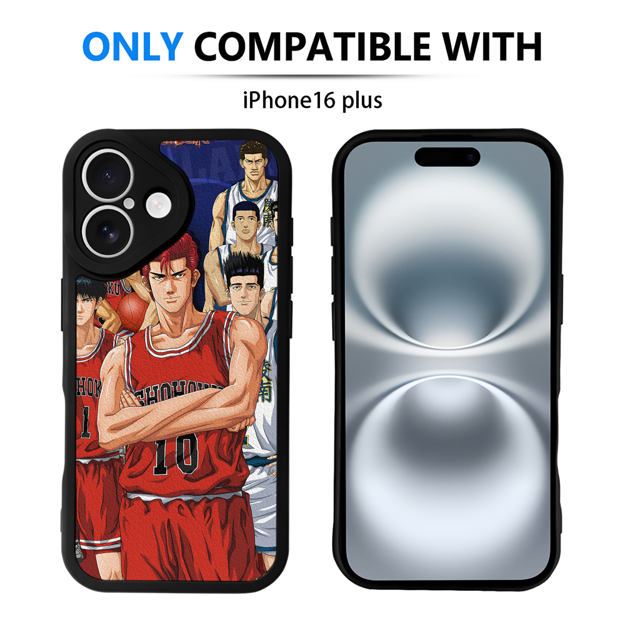 （画像用） SLAM DUNK／スラムダンク 【iPhone 16シリーズ対応】シリコンスマホケース（レザー調） 材質：シリコン